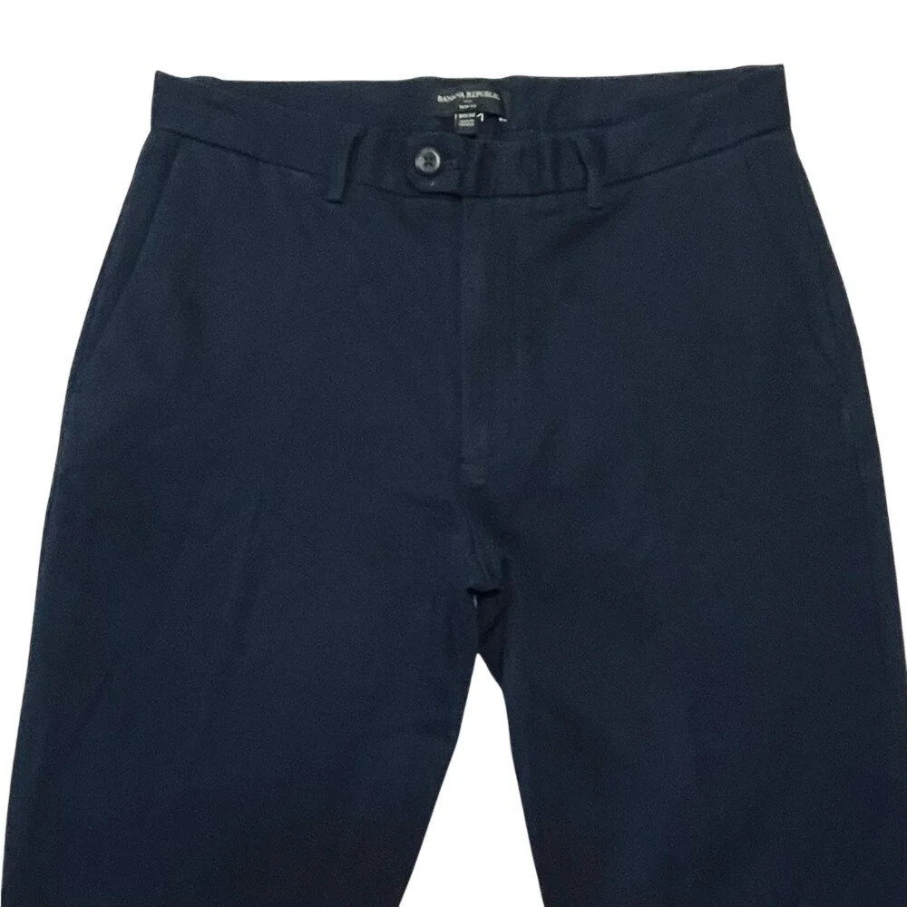 Banana Republic Slim Fit Navy Blue Chino Pants Mens 31x32 731301 NWT